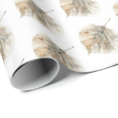 Champagner Gold Blätter Weihnachten Geschenkpapier (Rolleneckpunkt)