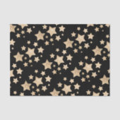 Champagner gold Glitzer Glitzern Stars Seidenpapier (Vorderseite)