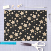 Champagner gold Glitzer Glitzern Stars Seidenpapier (Handwerk)