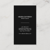 Champagner Gold Glitzer und Glamour Ernennung Terminkarte (Rückseite)