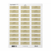 Champagner Gold Infinity Hand Klasp Hochzeitslabel (Vorne)
