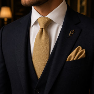 Champagner Gold Quiet Luxury Krawatte