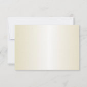 Champagner Gold Starfish Wunschkarten Einladung (Rückseite)