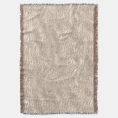 Champagner Gold Weißer Glitzer Zebra Print Decke (Vorderseite Vertikal)