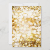 Champagner Goldglanz Party Einladungen (Rückseite)