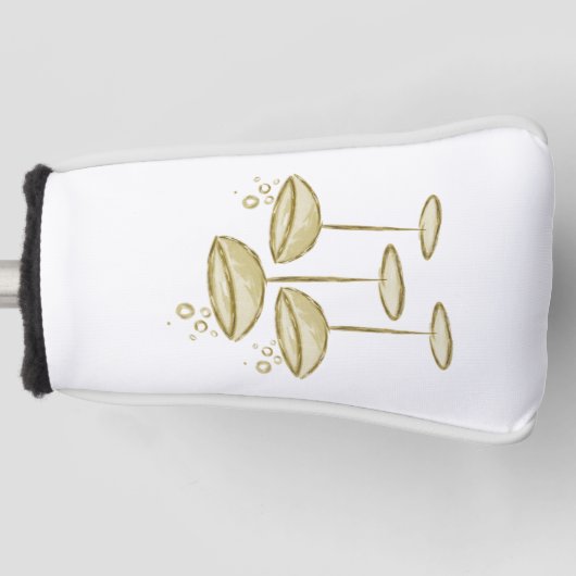 Champagner golf headcover (Vorderseite)