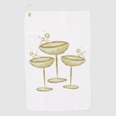 Champagner  golfhandtuch (Vorderseite)