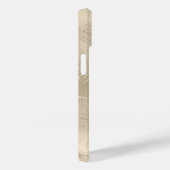 Champagner Hintergrund Weißer Glitzer Case-Mate iPhone Hülle (Rückseite / Rechts)