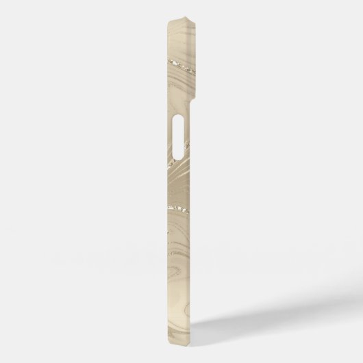 Champagner Hintergrund Weißer Glitzer Case-Mate iPhone Hülle (Rückseite / Rechts)