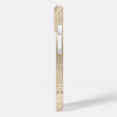 Champagner Hintergrund Weißer Glitzer Case-Mate iPhone Hülle (Rückseite / Links)