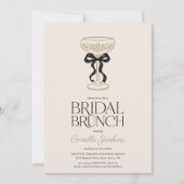 Champagner-Hochzeitsbrunch-Einladung Einladung (Vorderseite)