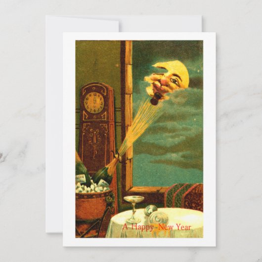 Champagner im Jahr 1908 Feiertagskarte (Vorderseite)