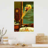 Champagner im Jahr 1908 Poster (Küche)