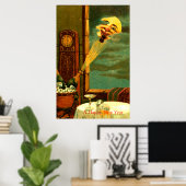 Champagner im Jahr 1908 Poster (Heimbüro)