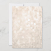 Champagner Imitate Glitzer Sweet 16 Geburtstag Einladung (Rückseite)