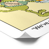 Champagner in der Toilette Poster (Ecke)