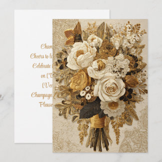 Champagner & Jahre | Bouquet von Cheer Einladung