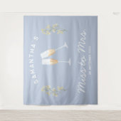 Champagner-Junggeselinnen-Abschied Frau Floral Wandteppich (Vorderseite)