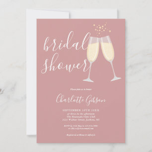 Champagner-Junggesellinnen-Abschied in staubigem R Einladung