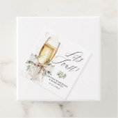 Champagner Lass uns auf den Winter anstoßen Neutra Geschenkanhänger (Beispiel)