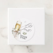 Champagner Lasst uns auf den Winter anstoßen Neutr Geschenkanhänger (Beispiel)