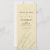 Champagner Liebe Unendlichkeit Handklasp Symbol Ho Einladung (Rückseite)