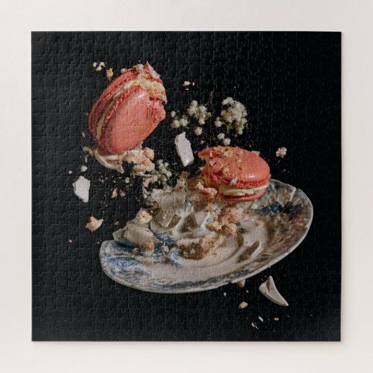 Champagner & Macarons Puzzle (Vertikal)