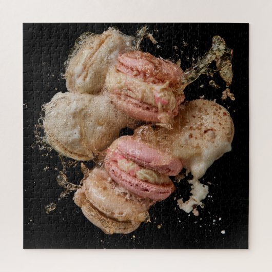 Champagner & Macarons Puzzle (Vertikal)