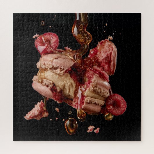 Champagner & Macarons Puzzle (Vertikal)