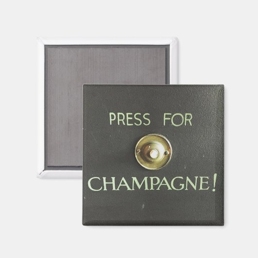 Champagner Magnet (Vorderseite/Rückseite)