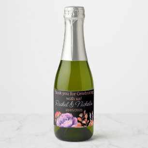 Champagner-Miniflaschen favorisieren personalisier Schaumweinetikett