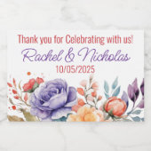 Champagner-Miniflaschen favorisieren personalisier Schaumweinetikett (Einzelnes Label)