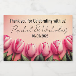 Champagner-Miniflaschen sind personalisiert Schaumweinetikett