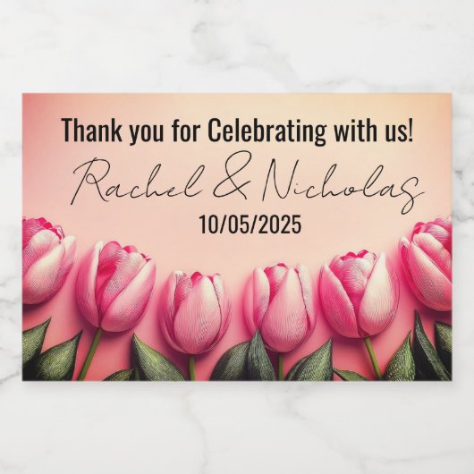 Champagner-Miniflaschen sind personalisiert Schaumweinetikett (Einzelnes Label)