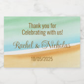 Champagner-Miniflaschen sind personalisiert Schaumweinetikett (Einzelnes Label)