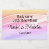 Champagner-Miniflaschen sind personalisiert Schaumweinetikett (Einzelnes Label)