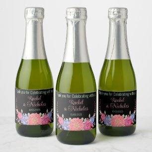 Champagner-Miniflaschen sind personalisiert Schaumweinetikett