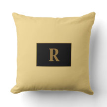 Champagner-Mit Monogramm Kissen