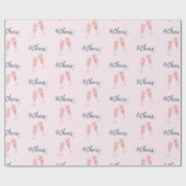 Champagner mit rosa Goldcreme Geschenkpapier (Flach)