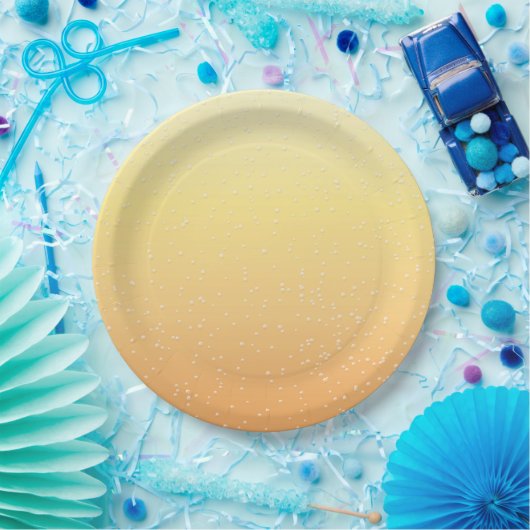 Champagner mit Tiny Bubbles Pappteller (Party)