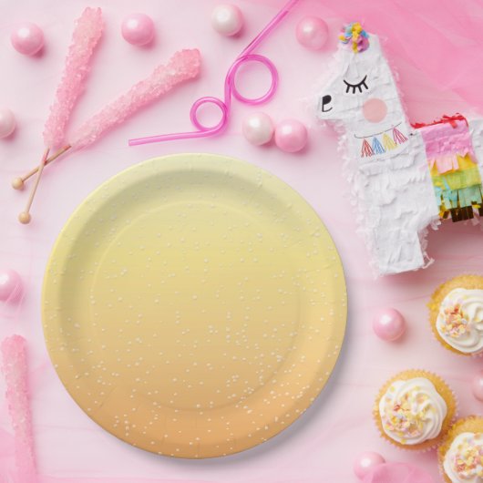 Champagner mit Tiny Bubbles Pappteller (Party)