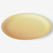 Champagner mit Tiny Bubbles Pappteller (Schrägansicht)