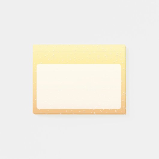 Champagner mit Tiny Bubbles Post-it Klebezettel (Vorderseite)