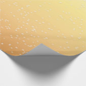 Champagner mit winzigen Bläschen Kunst Geschenkpapier (Ecke)