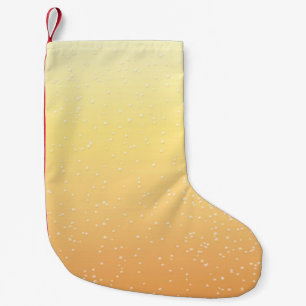 Champagner mit winzigen Bläschen Kunst Kleiner Weihnachtsstrumpf