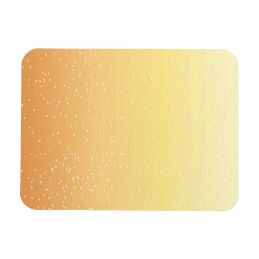 Champagner mit winzigen Bläschen Kunst Magnet (Horizontal)