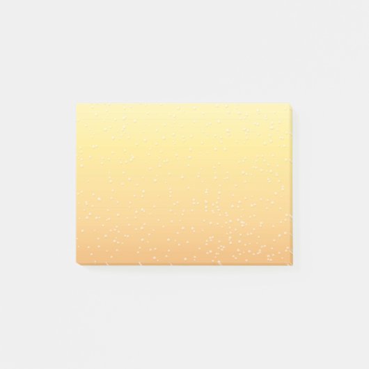 Champagner mit winzigen Bläschen Kunst Post-it Klebezettel (Vorderseite)
