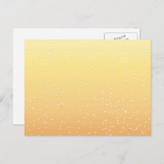 Champagner mit winzigen Bläschen Kunst Postkarte (Vorne/Hinten)