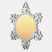 Champagner mit winzigen Bläschen Kunst Schneeflocken Zinn-Ornament (Rechts)