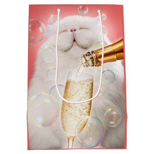 Champagner Mittlere Geschenktüte (Rückseite)